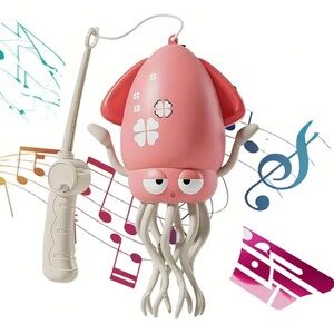 Dancing Squid Toy Tummy Time Toys Crawling Toys Wiggling Musical Standing Toy